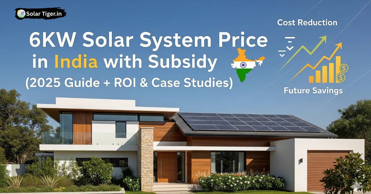 6kW Solar System Price in India with Subsidy
