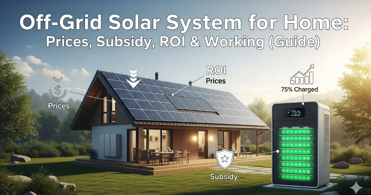 Off-Grid Solar System for Home