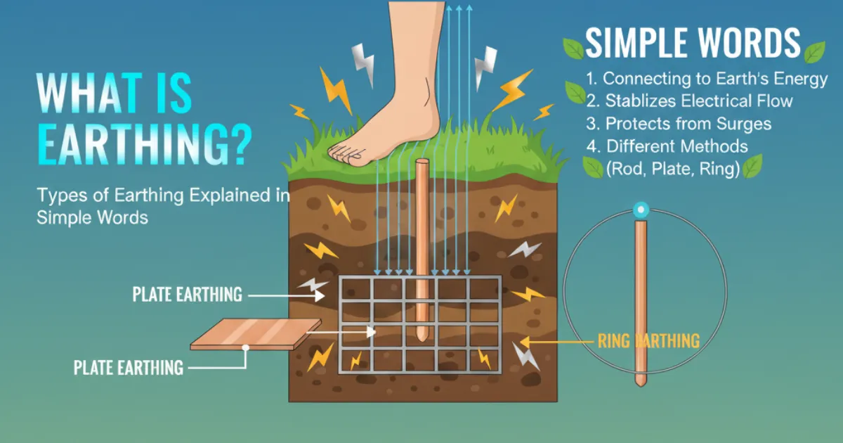 What is Earthing? Types of Earthing Explained in Simple Words
